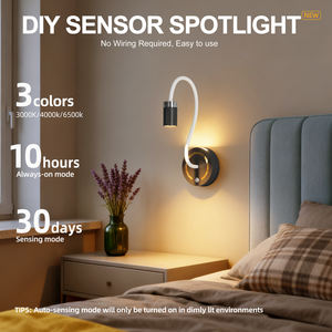 运动传感器无线磁性 DIY 可调节夜灯 USB 可充电触摸壁灯卧室床头 LED 灯家用 - Product Image 2