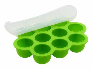 Récipient de stockage d'aliments <span class=keywords><strong>pour</strong></span> bébés Congélateur au micro-ondes Moule à glaçons en silicone étanche <span class=keywords><strong>pour</strong></span> purée maison et collations - Product Image 2