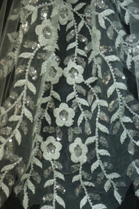 Voile de mariée long en dentelle pour église, nouveau modèle V1716W2-1, blanc - Product Image 6