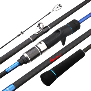 Canne à jigging FFF 1,6 m 100-250 g en fibre de verre pleine haute flexibilité avec porte-<span class=keywords><strong>moulinet</strong></span> DPS, action puissante, pour la pêche en bateau au snapper et au bar. - Product Image 1