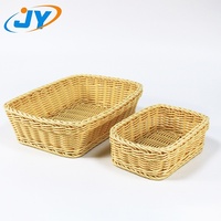 Paniers de rangement modernes en plastique et en rotin Design rectangulaire et carré pour le pain, les fruits et les légumes-emballés dans des cartons