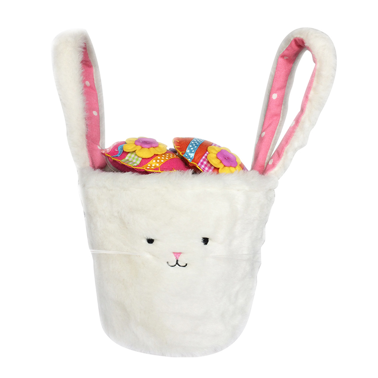 Новая Пасхальная корзина с вышитым кроликом