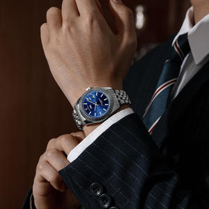 Montres pour hommes Gohuos 58832, montre-bracelet de luxe de marque haut de gamme, calendrier, date, semaine, montre à quartz pour hommes, étanche 30 m, acier, montre masculine - Product Image 6