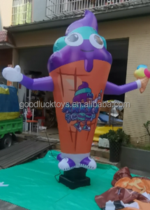 Khổng lồ Ice Cream Prop trang trí <span class=keywords><strong>Inflatable</strong></span> ý Ice Cream Cone mô hình ballons vũ công không khí Ice Cream cho cửa hàng bán - Product Image 5