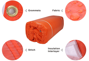 Personnalisable pour les revêtements <span class=keywords><strong>de</strong></span> construction pour collecter la chaleur et réduire les pertes Couverture <span class=keywords><strong>de</strong></span> durcissement du béton bâche isolée orange - Product Image 3
