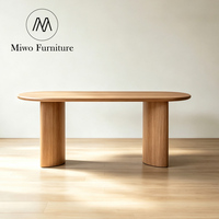 Bureau de direction moderne pour la maison et le bureau, table d'écriture et de jeu pour ordinateur, bureau de réception ovale en bois noir