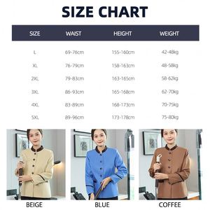 Uniformes Profesionales Personalizados al por Mayor para Hoteles, Ropa <span class=keywords><strong>de</strong></span> Limpieza <span class=keywords><strong>de</strong></span> Manga Larga para Personal, Uniformes para <span class=keywords><strong>Azafatas</strong></span> y Servicio a la Habitación - Product Image 3