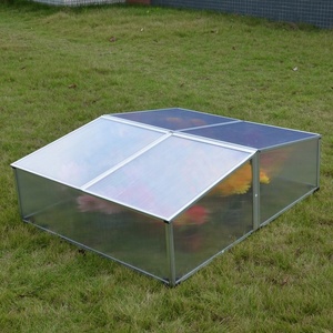 4 Couvercles Aluminium Froid Cadre <span class=keywords><strong>Mini</strong></span> Polycarbonate Maison Verte pour Plante de Jardin - Product Image 4