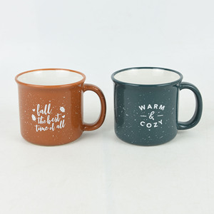 Hai giai điệu Mug với decal in Cắm Trại Cà Phê Trà bia uống cốc cốc - Product Image 1