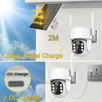 4mp WiFi extérieur solaire PTZ caméra maison Ptz Cctv Ip sécurité caméra solaire sécurité 4mp Mini Smart Wifi caméra solaire Wifi