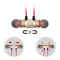 M5 Earphone olahraga, Headset nirkabel magnetik berlari BT tanpa kabel