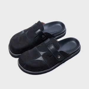 Zapatillas de Casa para Hombre, Transpirables, de Cuero Genuino, Suaves, Tipo Mules, Reciclables, en Oferta - Product Image 3