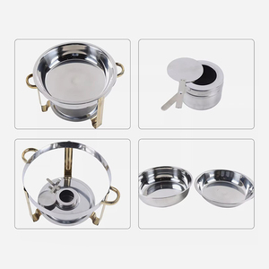 Kompor Buffet Hotel 4.5L Stainless Steel Pemanas Alkohol Kontrol Suhu Otomatis Efisiensi Energi A+++ Peralatan Penghangat - Product Image 5