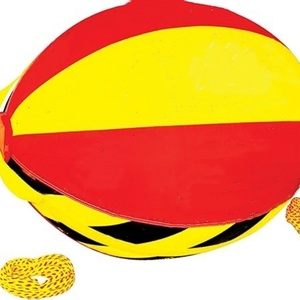 PVC <b>Inflatable</b> Towable Tube Booster Ball with Rope Performance Ball 43*55 Inch Nylon Cover for Water Sports - Product Image 1