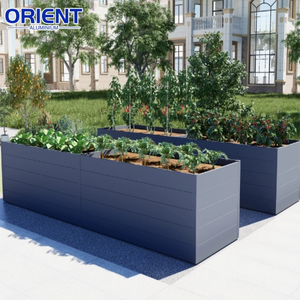 Pot de plantes d'extérieur personnalisé pour la maison et le jardin Pot de fleurs en métal Jardinière de paysage avec écran de clôture - Product Image 6