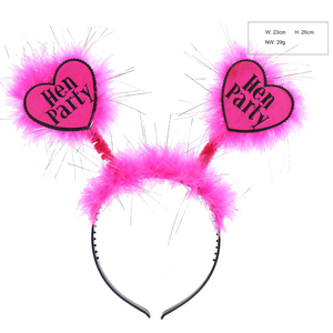 Pink <strong>Hen</strong> <strong>Party</strong> Bride to Be <strong>Headband</strong> for Bride <strong>Party</strong> 15cm*26cm - Product Image 1