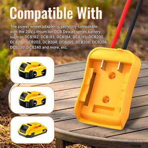 Abrazaderas para Cables de Arranque, Adaptador de Batería para Arrancador de Coches de 20V 18V, Adaptador de Batería para Arranque de Coches - Product Image 4