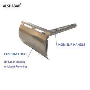 AL-517 бритва ALSHABAB с никелевой ручкой со стальным покрытием, одно лезвие для мужского бритья лица/тела/подмышек - Product Image 3