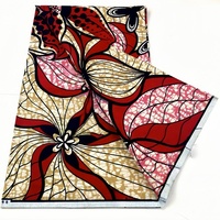 Nouveau design, tissu en organza 100 % coton biologique africain, wax Ankara, batik, pour vêtements, sacs, chemises