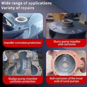 Enduit époxy composite céramique anti-usure 11765 équivalent, revêtement haute résistance aux chocs pour trémies et goulotte, vente en gros - Product Image 4