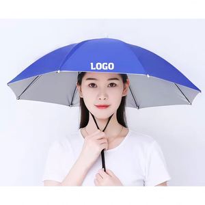 Parapluies promotionnels personnalisés avec impression sur la tête, petits parapluies-chapeaux en gros - Product Image 1