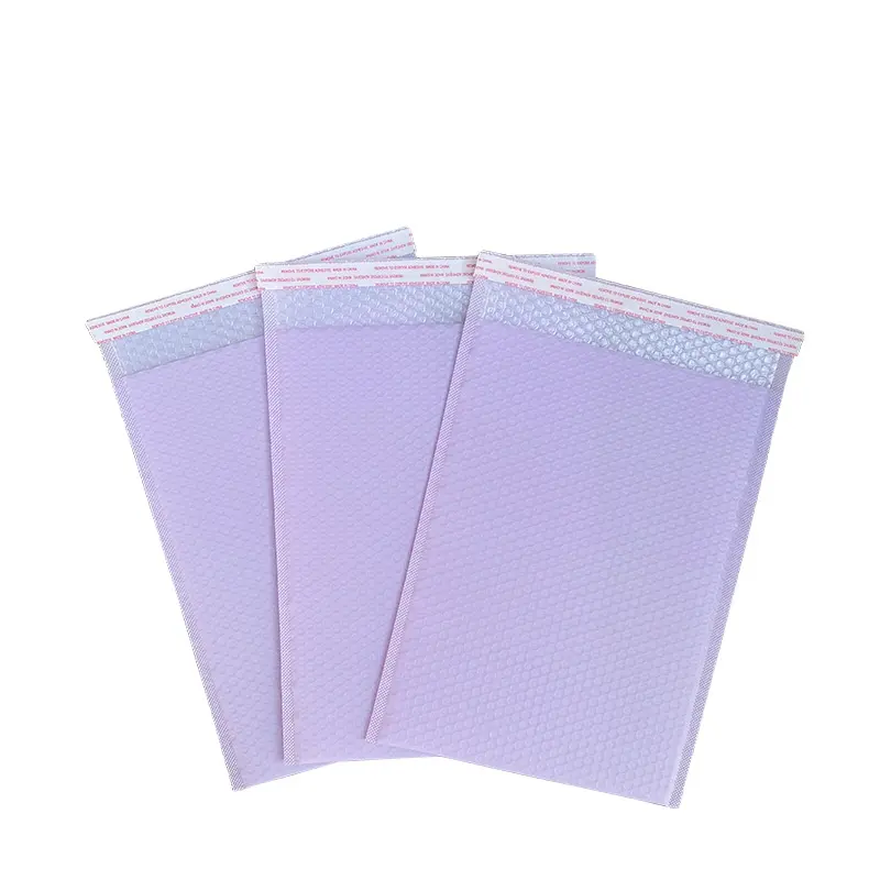 Light Pink Bubble Clothes Bag Poly Bubble Mailer Padded Shipping Mailing Envelope For Packaging Enveloppe a bulles poly