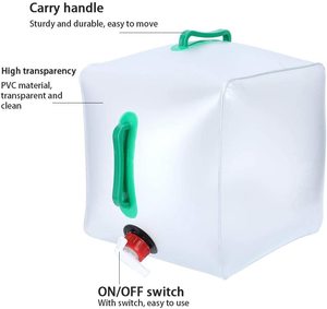 Sac de stockage d'<span class=keywords><strong>eau</strong></span> 20 litres sac de transport d'<span class=keywords><strong>eau</strong></span> <span class=keywords><strong>potable</strong></span> 5 gallons transporteur d'<span class=keywords><strong>eau</strong></span> pliable bon marché <span class=keywords><strong>Jerrycan</strong></span> - Product Image 2