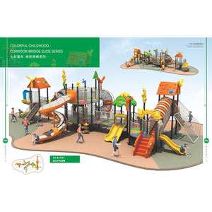 מגלשה גדולה לילדים עם מתקן טיפוס - ציוד משחק חיצוני לבתי ספר - Product Image 3