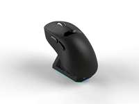Souris de jeu légère rechargeable à trois modes avec capteur PAW3311 12000 DPI, écran numérique intelligent et base de charge RGB