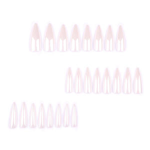 Vente directe usine – <span class=keywords><strong>Faux</strong></span> <span class=keywords><strong>ongles</strong></span> Aurora couleur unie, pointes d'<span class=keywords><strong>ongles</strong></span> simples, vente chaude transfrontalière, type long et pointu pour <span class=keywords><strong>manucure</strong></span> - Product Image 2