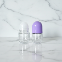 Fabricantes Spot Venta al por mayor Nuevo 50ml Roll-on Bottle Cap Short Fat Round Roll-on Desodorante Botella