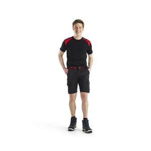 BLAKLADER - 144618329956C62 Industry <b>shorts</b> <b>stretch</b> Black/Red - EAN 7330509758618 <b>WORK</b> TROUSERS <b>WORK</b> <b>SHORTS</b> - Product Image 3