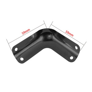 Metal Angle Iron <b>Corner</b> <b>Protectors</b> For Luggage Accessories Protection 90 Degree Rounded Design - Product Image 3