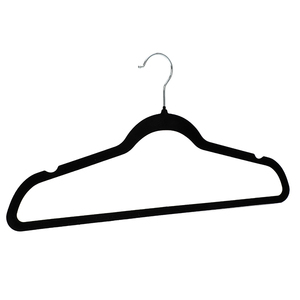 Cao cấp 50 gói không trượt đổ Xô nhung đen móc áo cho bán buôn - Product Image 5