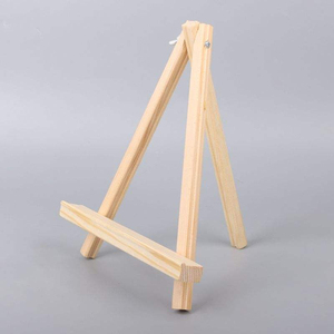 Mini chevalet de table pliable en bois de pin, support en forme de A pour <span class=keywords><strong>toile</strong></span>, <span class=keywords><strong>photo</strong></span>, affichage de numéro de table de mariage, logo personnalisé OEM - Product Image 2