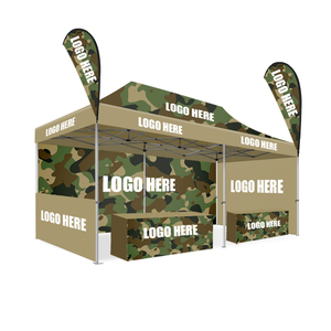 10x10ft Event Outdoor Canopy <strong>Heavy</strong> <strong>Duty</strong> <strong>Pop</strong> <strong>up</strong> <strong>Gazebo</strong> Printed Aluminium Trade Show Folding Tent with Wall for Sales Custom Food - Product Image 2