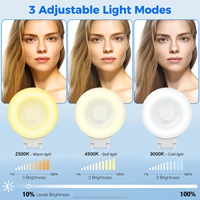 Anneau lumineux LED magnétique, flash portable pour selfie avec température de couleur réglable