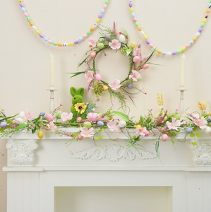 DAMAI Wholesale <b>Easter</b> Decor Foam Egg Vine Garland Party Hanging <b>Ornament</b> for Home Garden Mall Party Hanging <b>Ornament</b> - Product Image 1