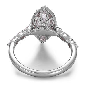 Anillo de oro liso personalizado de 18K, 14K, 10K con diamante DEF VVS cultivado en laboratorio, anillos de joyería fina hechos a mano, anillos de compromiso para mujer - Product Image 3