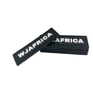 Étiquettes de logo personnalisées en silicone gaufré, transfert thermique, patchs en caoutchouc PVC souple pour vêtements de sport et maillots de bain - Product Image 3