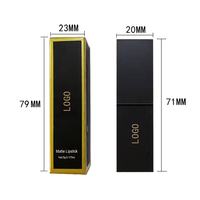 Vente chaude qualité rouge à lèvres mat peut être personnalisé LOGO tube carré velours brume brillant rouge à lèvres durable