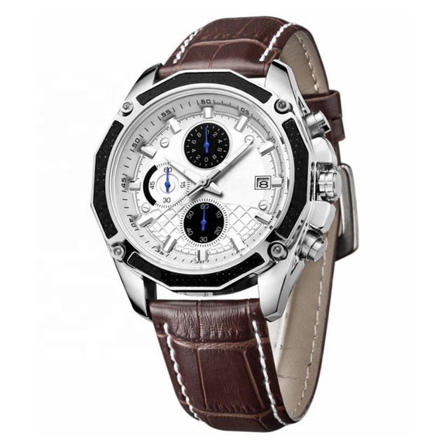 Men Sport Chronograph Multifunctional Watch Mechanical Automatic Quartz Watch