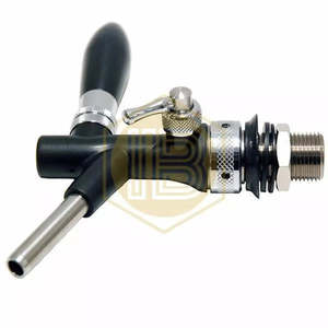 Rubinetto classico con compensatore in ABS nero per birra - Product Image 4