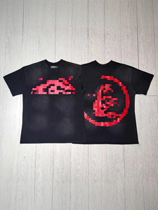 Camiseta de Hombre 1.1 Rep Hell Cotton Star, Estilo Vintage Lavado, con Letras Impresas, Transpirable, de Alta Calidad, 100% Algodón, Streetwear, con Etiqueta NFC - Product Image 3