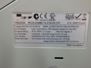 PLC 175G5504 MCD5-0068B-T5-G1X-20-CV1 Avviatore Soft Starter Trifase Controllore Programmabile - Product Image 3