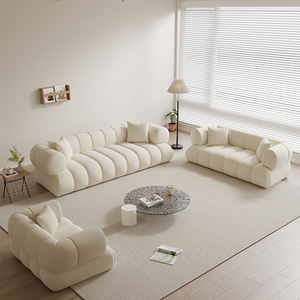 <span class=keywords><strong>Sofa</strong></span> Ruang Tamu Kasmir Putih Cream Wind, <span class=keywords><strong>Sofa</strong></span> Keluarga Kecil Berbahan Beludru Domba, <span class=keywords><strong>Sofa</strong></span> Modul Persegi Kombinasi - Product Image 4