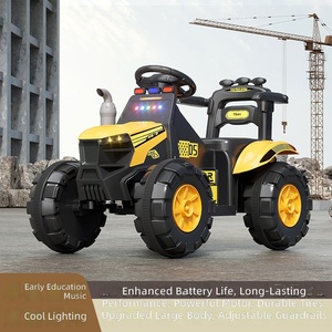 Farm <strong>Tractor</strong> Ride-On Electric Car for 2 to 4 Years Old Kids with 4 Wheels Plastic &amp; Rechargeable Battery - Product Image 1