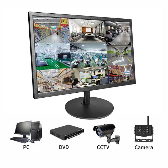 ZAXTEAM 7*24H Working 43inch 55inch CCTV System LCD Monitor with Remote Control AV Input Monitoring Display Equipment