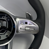 Volant en cuir personnalisé en fibre de carbone pour Mercedes BENZ W213 C238 GLE W167 C167 GLS X167 GLC X254 C254 E53 E63 AMG