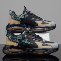 Chaussures de sport décontractées en cuir PU de haute qualité, imperméables, à semelle épaisse, avec coussin d'air, augmentant la taille